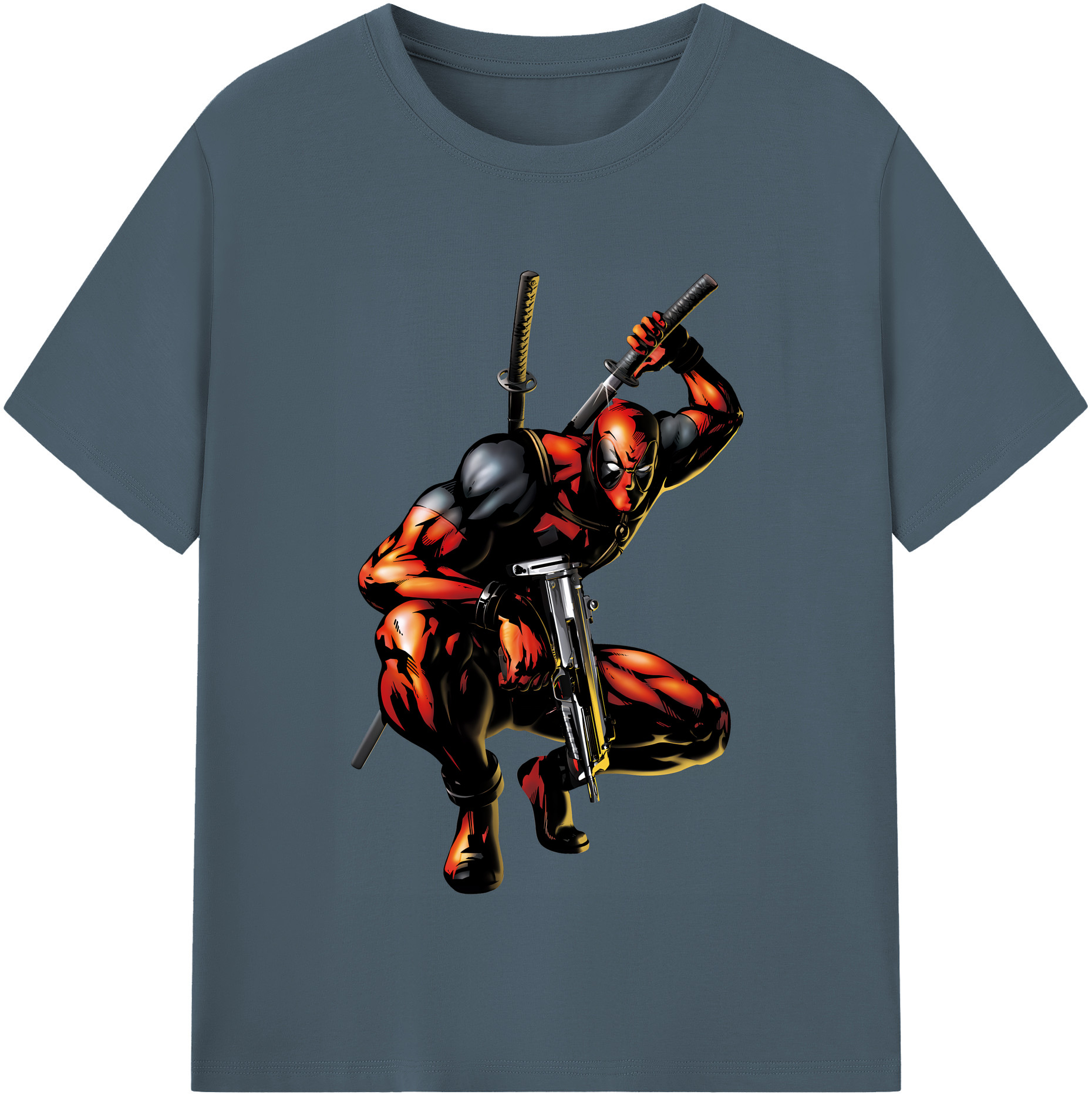 （画像用） Deadpool デッドプール 綿100％半袖Tシャツ（フロントプリント）